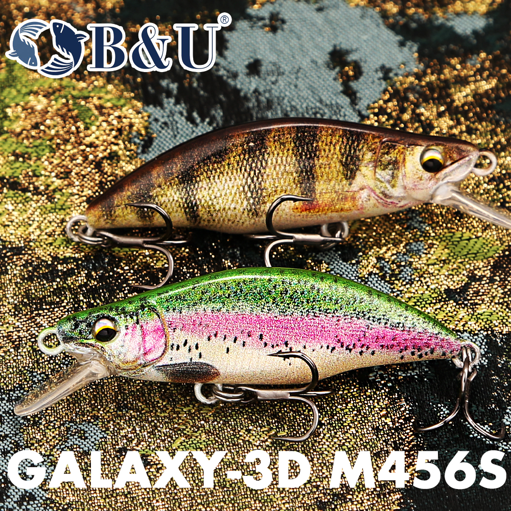B&U Trout Pattern Hard Bait Si - огляд і ціна Fishing Hook Treble