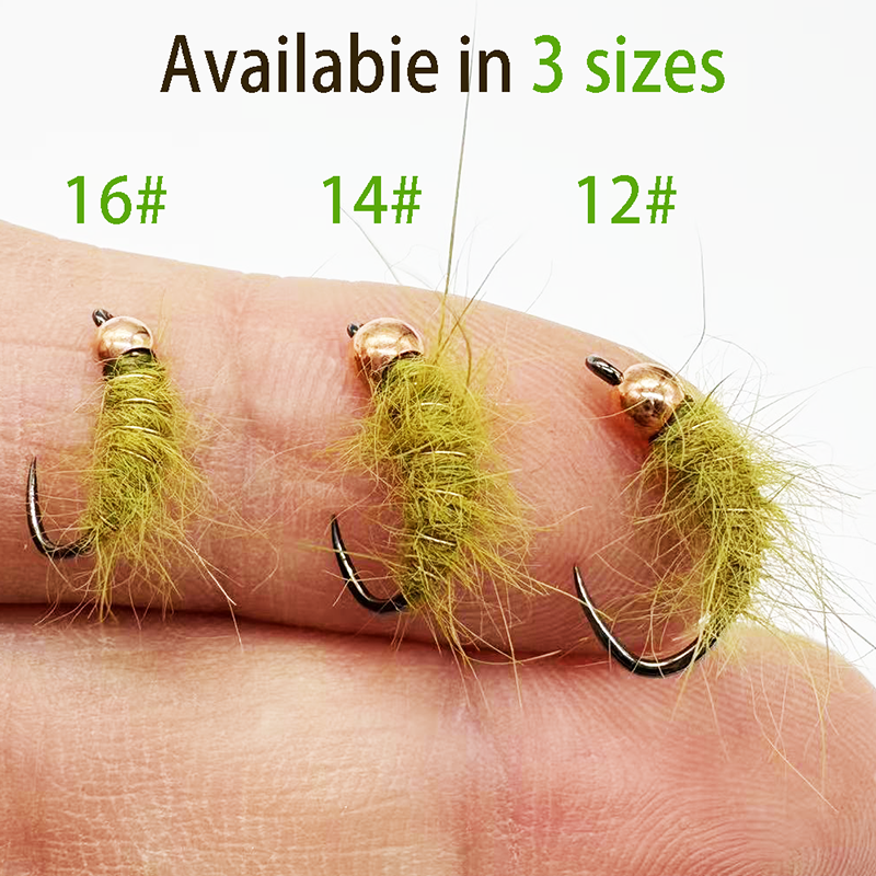 5PCS Fly Fishing Nymphs Wet Fl - огляд і ціна Fishing Hook Barbless