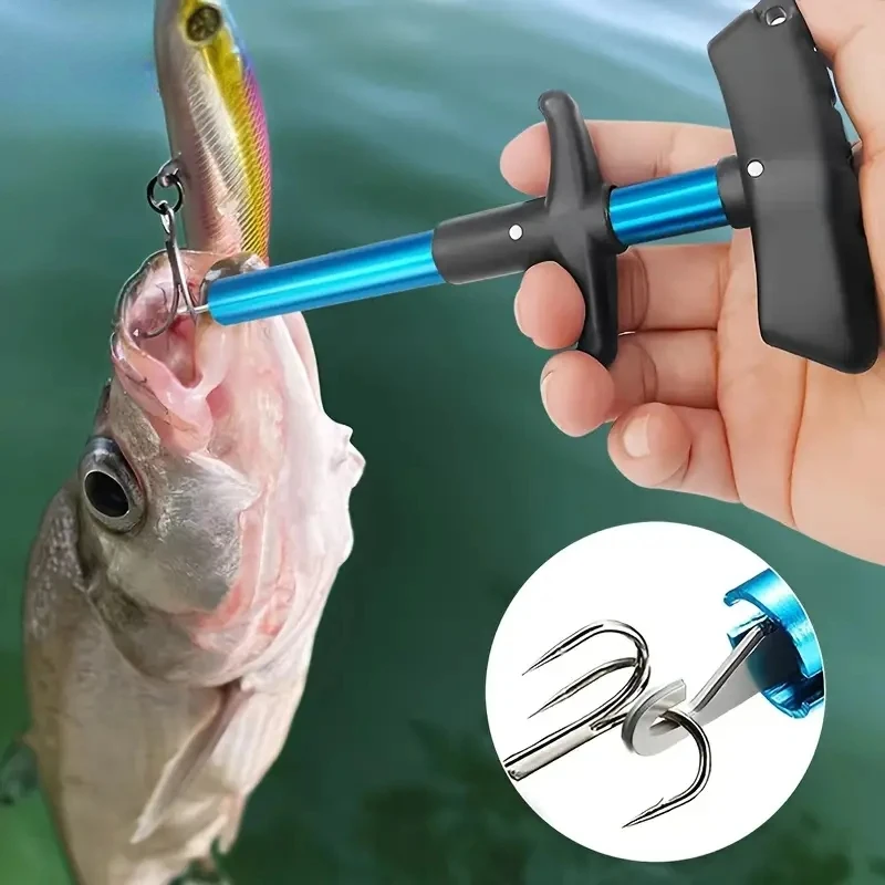 1/2pcs Portable Aluminum T-Hoo - огляд і ціна Fishing Hook Remover