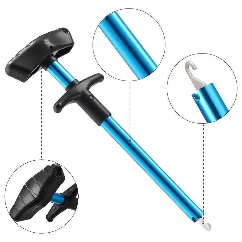 1/2pcs Portable Aluminum T-Hoo - огляд і ціна Fishing Hook Remover