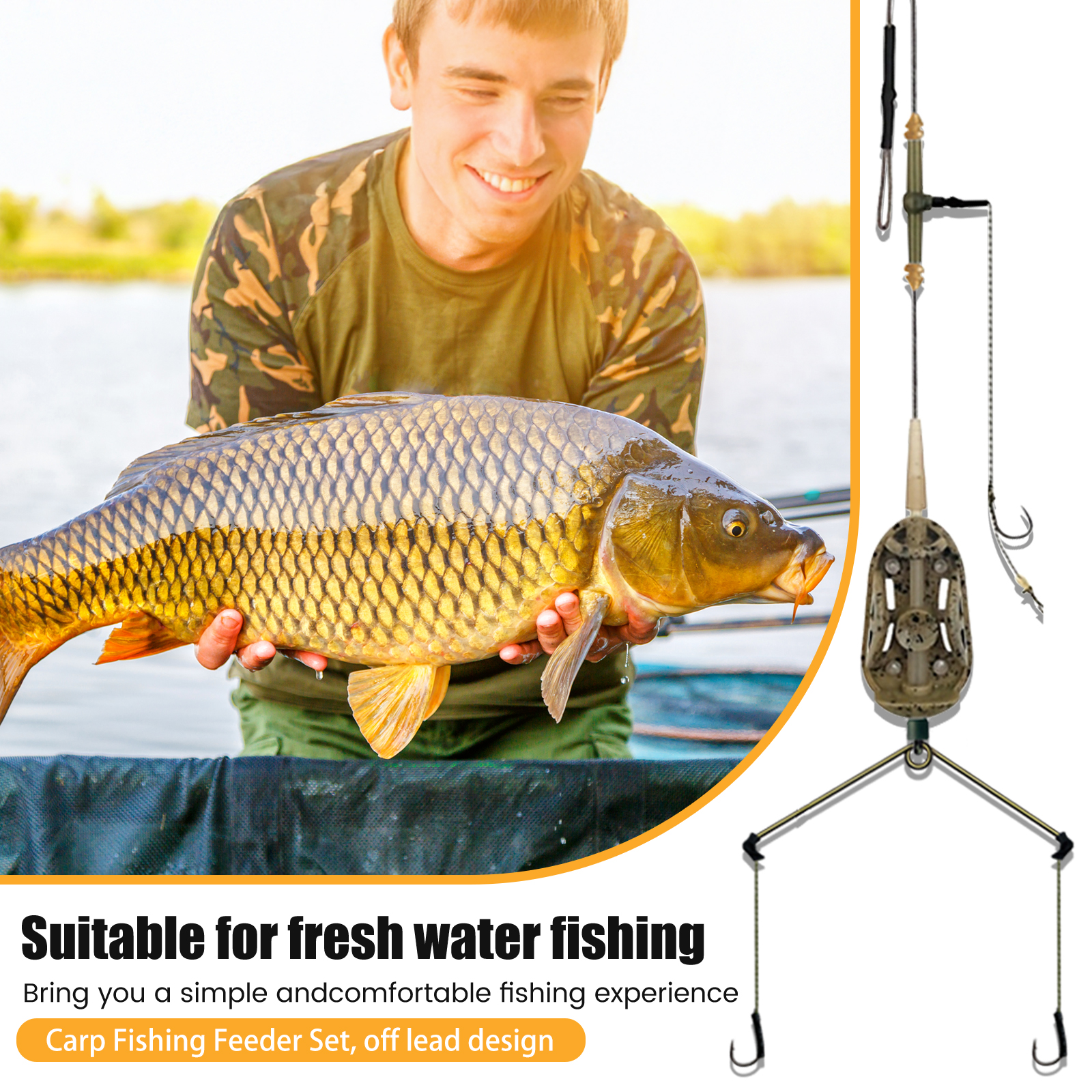 3 Hook Pre-tied Carp Hair Rigs - огляд і ціна Fishing Hook Assortment