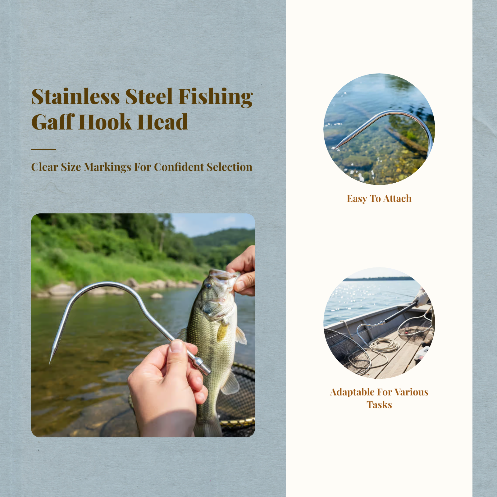 Fishing Sickle Head Stainless  - огляд і ціна Fishing Hook Size