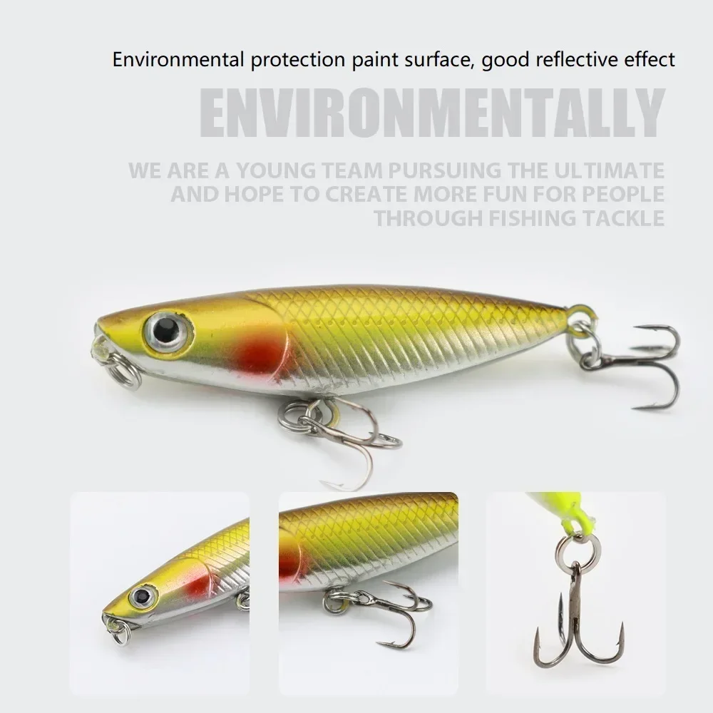 45mm 1.9g 1pcs Zigzag Dog Penc - огляд і ціна Fishing Hook Treble