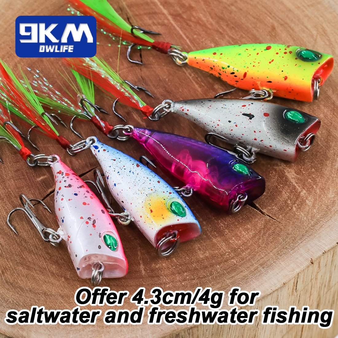 Minnow Lures Popper Set Crankb - огляд і ціна Fishing Hook Treble