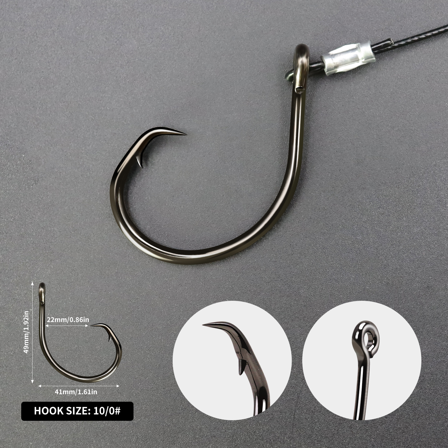 ZYZHE 1pc Sea Fishing Rigs Wit - огляд і ціна Fishing Hook Circle